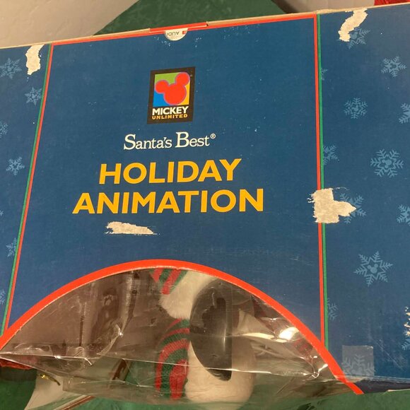 NIB 1996 RARE Disney Mickey Mouse Holiday Animation Animated w/ MovementNIB - Picture 11 of 11